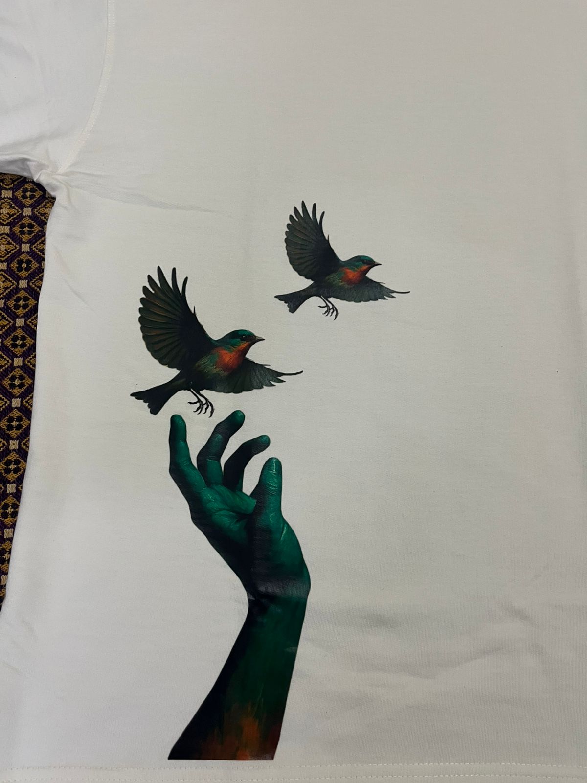 Men's of white oversized Tshirt