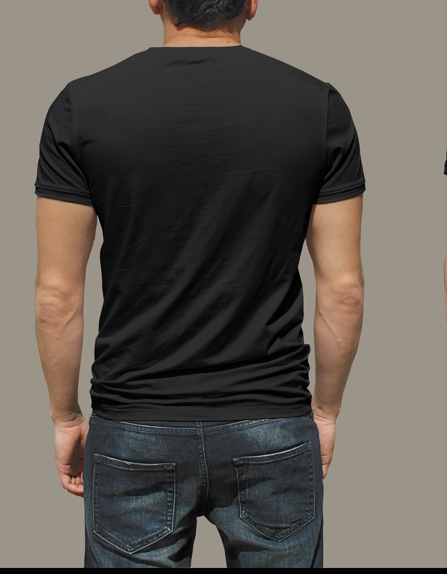 Men's regular fit black tshirt