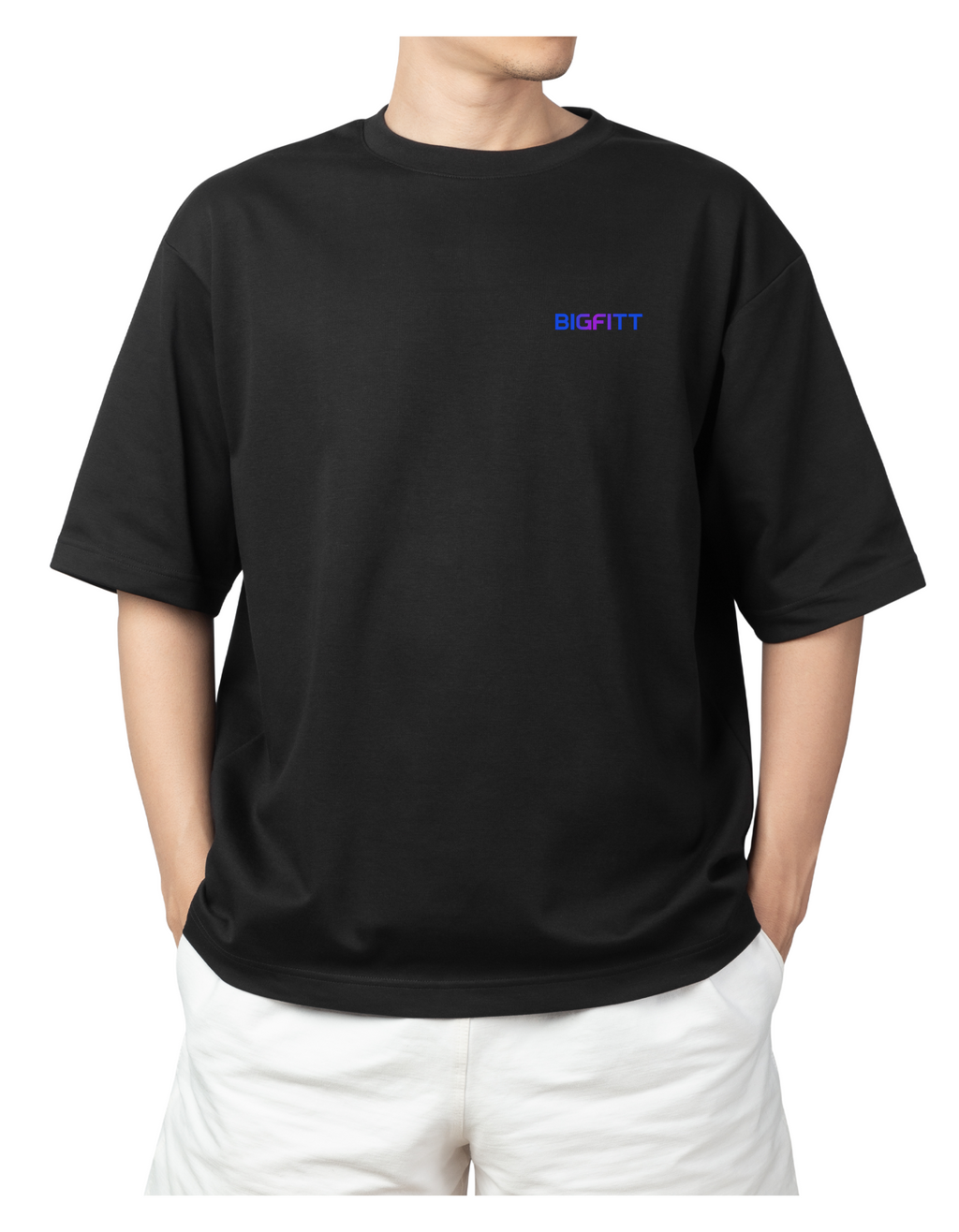 Men's black oversized Tshirt